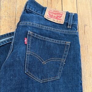 Levi's Men's Dark Indigo Straight Jeans